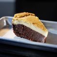 Chocolate Cake Covered with a Traditional Flan 