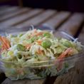 Coleslaw with wasabi sauce