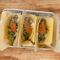 3 Tacos with your Choice of Protein (Beef Barbacoa Shown Here)