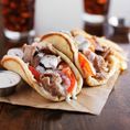 Traditional Gyro with tzatziki sauce