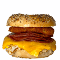 2 Eggs, Cheese, and Meat Breakfast Sandwich